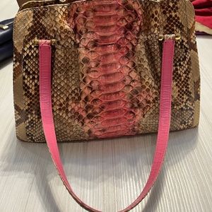 Lorenzi Genuine Ostrich Bag